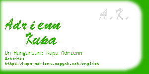 adrienn kupa business card